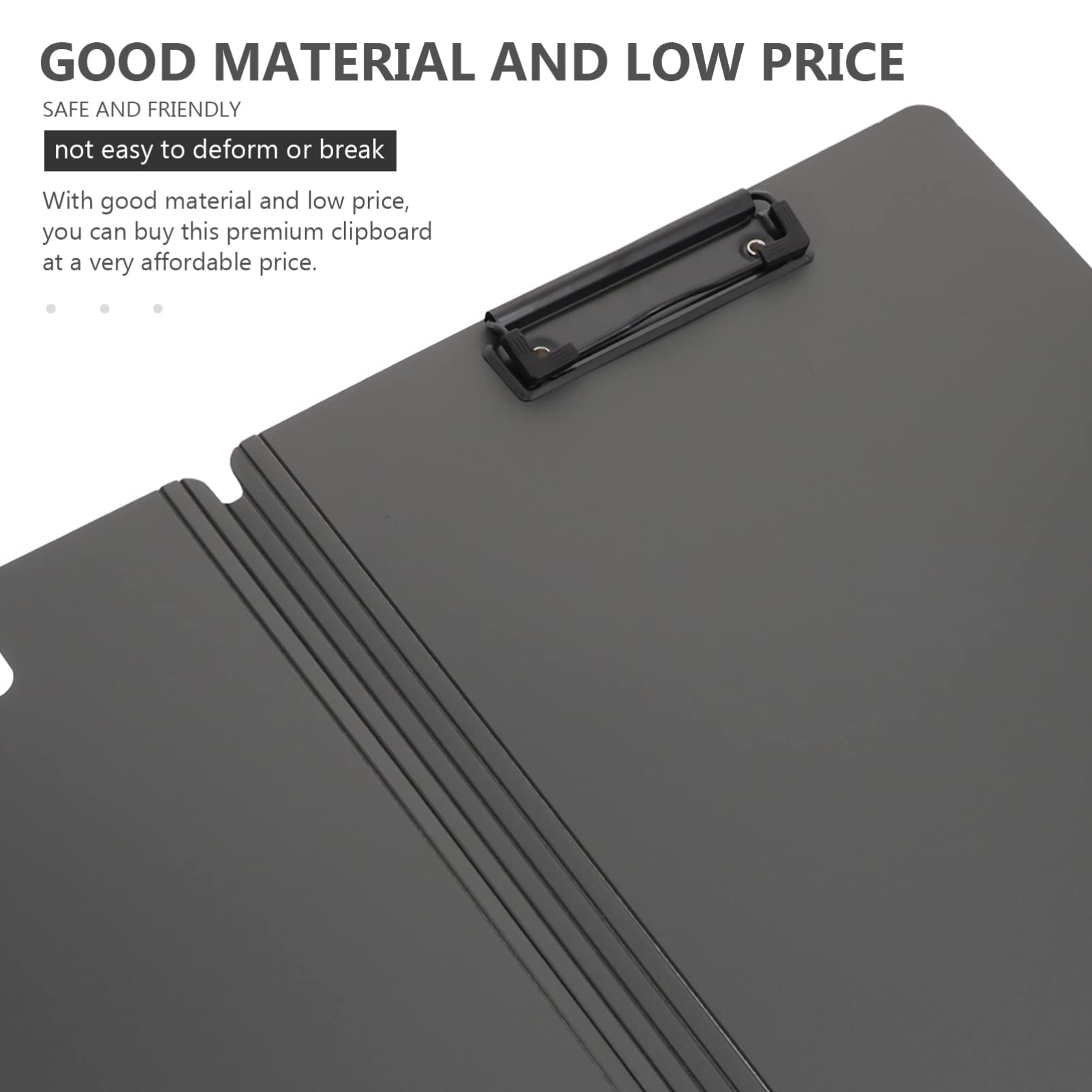 Blue Plastic File Folders with Clipboard - A4 Letter Size, Durable Plastic File Holder for Home & Office Organization, Menu Storage, Writing Pad, Book & Paperboard - Perfect for School, Work & Document Management