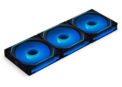 Lian Li UNI FAN Infinity SL INF120 3-Pack Black RGB PC Case Fans with Controller - High Performance Cooling for Gaming PC & Custom Builds
