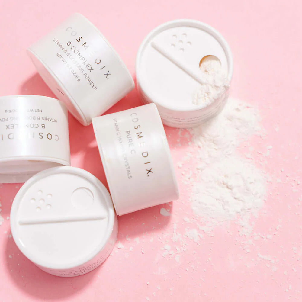 Cosmedix Pure C Powder - Vitamin C Facial Treatment for Brightening & Anti-Aging | Perfect for Daily Skincare Routine & Nighttime Regimen