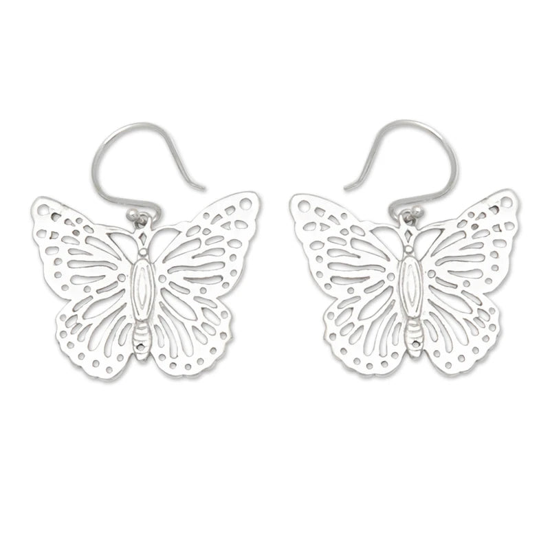 Sterling Silver Butterfly Earrings for Women - Elegant Handmade Jewelry Gift for Birthday, Anniversary & Special Occasions | Perfect for Parties, Weddings & Everyday Wear