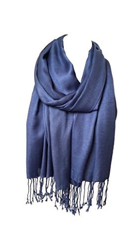 Premium Unisex 100% Viscose Pashmina Scarf Shawl - Soft Lightweight Wrap Stole for Women & Men - Fashion Accessory for Fall Winter, Office, Travel & Special Occasions