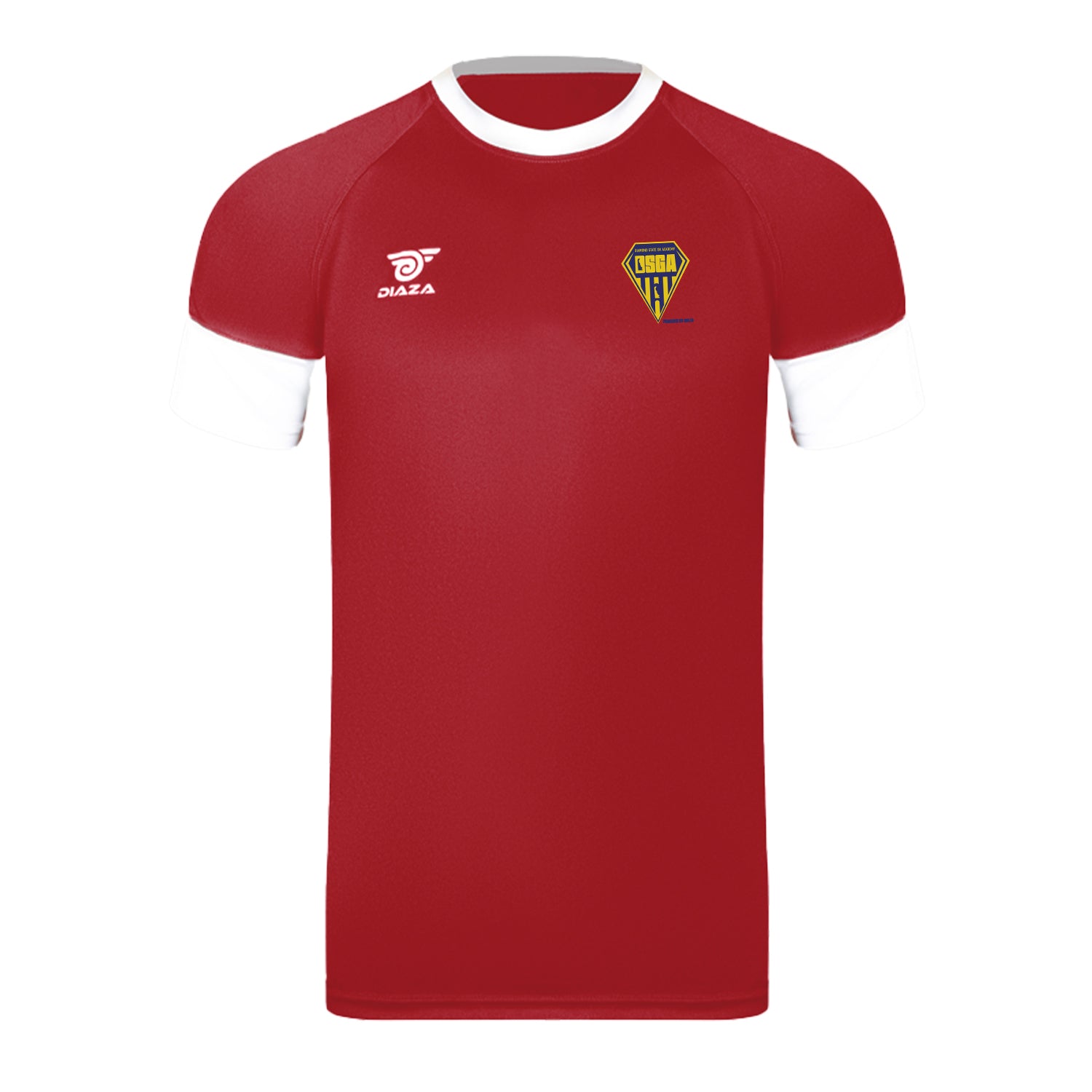 Diamond State Academy Short Sleeve Training T-Shirt - Red Performance Workout Top for Men & Women | Gym, Running, Fitness