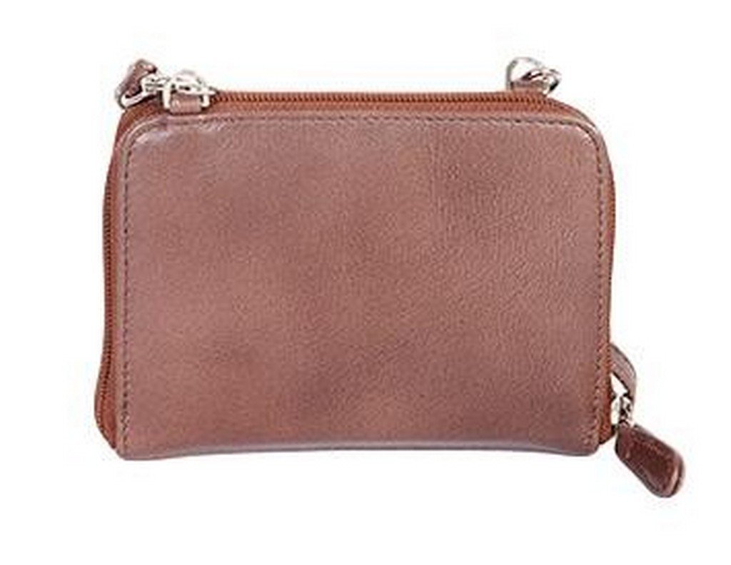 Scully Addison Stadium Crossbody Bag - Brown Leather One Size Shoulder Purse for Women | Casual Day Out, Travel & Shopping Essentials
