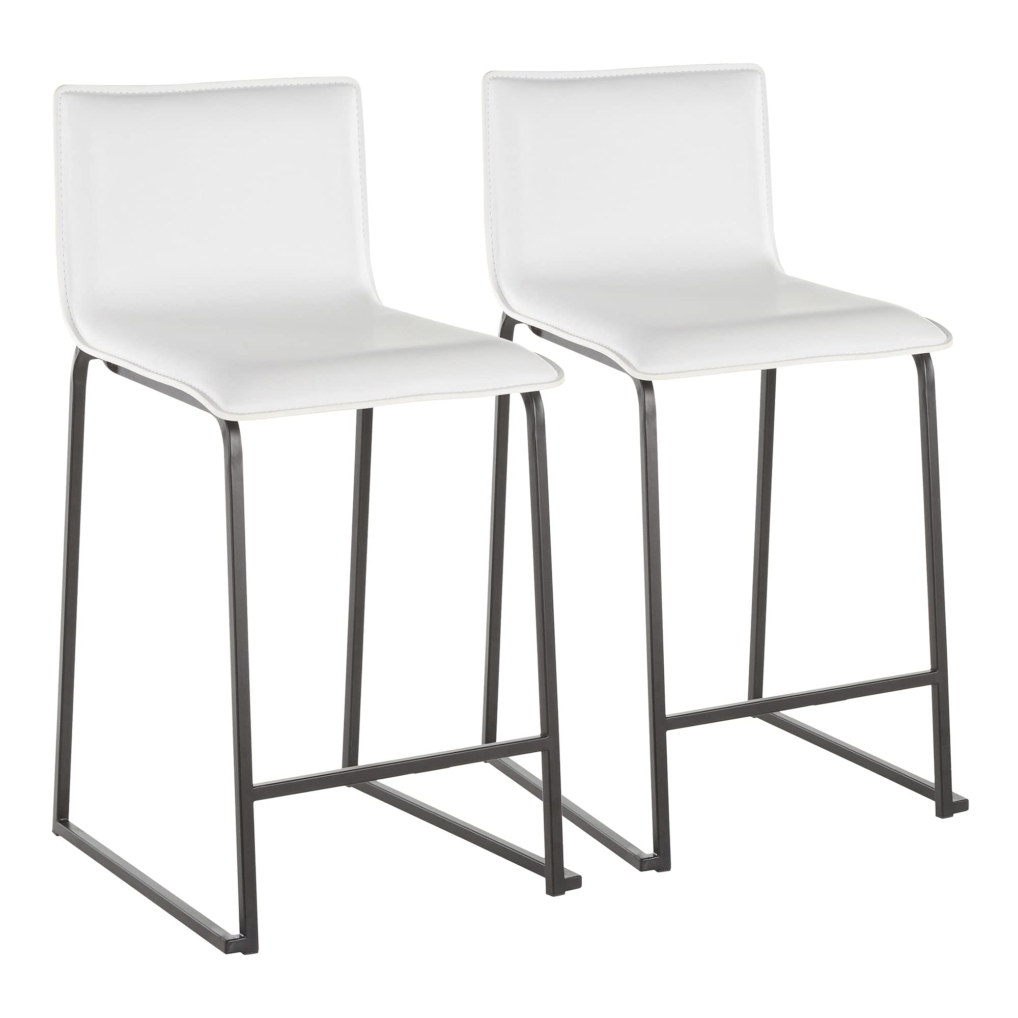 LumiSource Mara Upholstered Counter Stools Set of 2 - 24