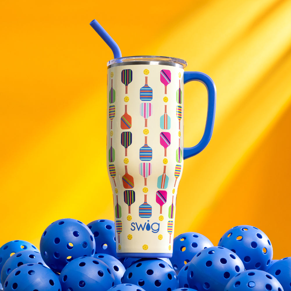 40oz Pickleball Mega Mug - Large Insulated Tumbler for Pickleball Players - Perfect for Sports, Gym, and Outdoor Activities
