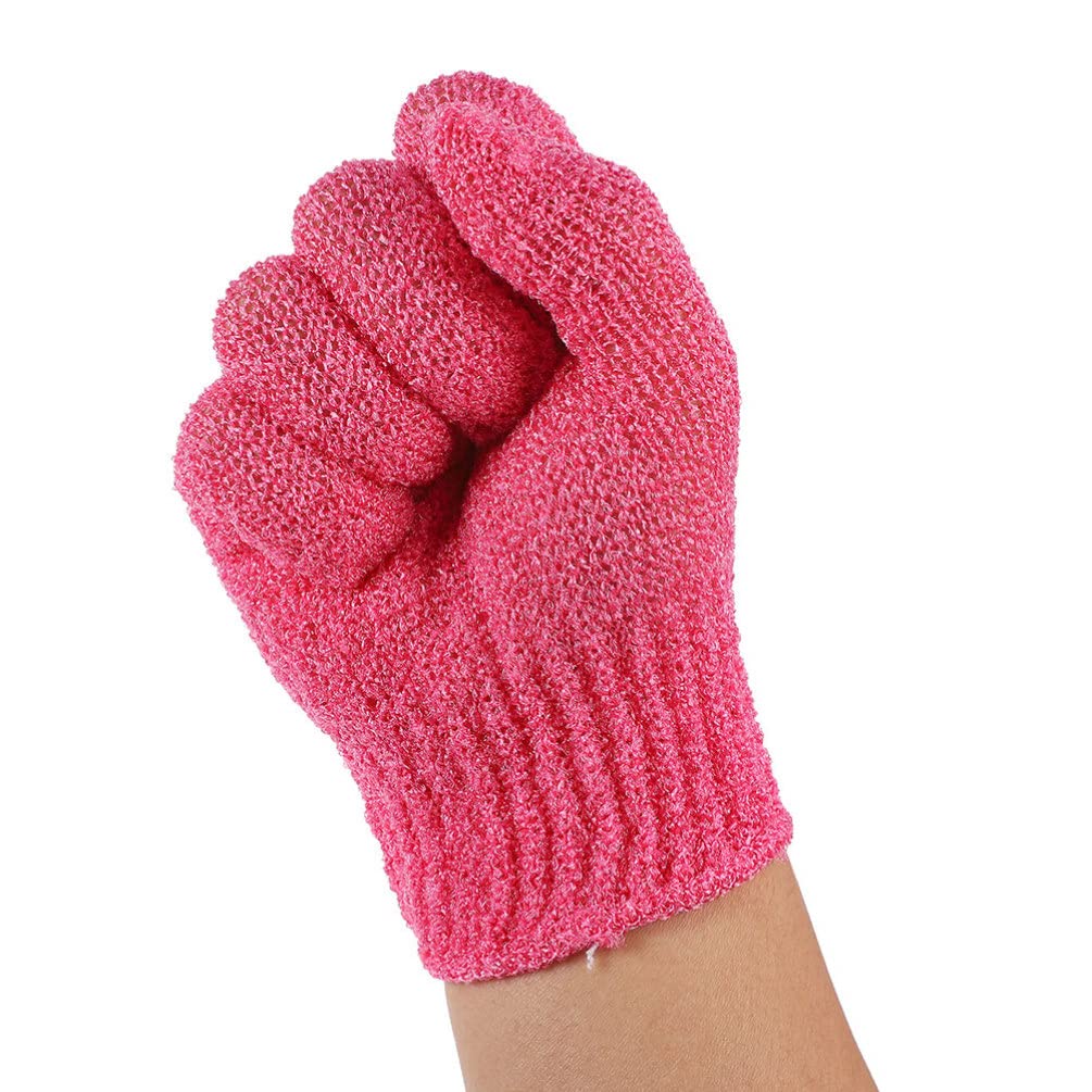 FRCOLOR Exfoliating Bath Gloves for Men - 6 Pairs Dual-Sided Shower Scrub Mitts, Spa Body Scrubber for Deep Cleansing & Skin Renewal - Perfect for Exfoliation, Massage, Dead Skin Removal & Home Spa Treatments