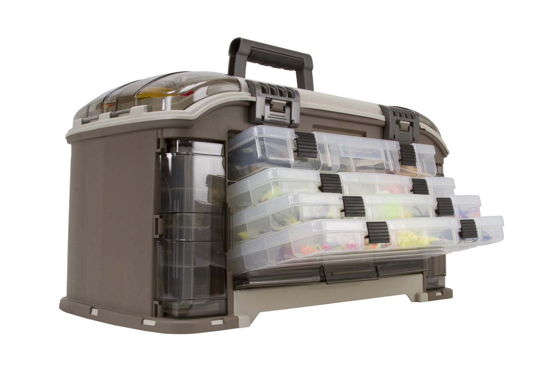 Plano 787 Guide Series Stowaway Tackle System - 7 Compartment Fishing Tackle Box with Angled Design | Premium Tackle Storage for Bass, Trout & Saltwater Fishing | Model 787010 | Perfect for Boat, Kayak & Shore Fishing