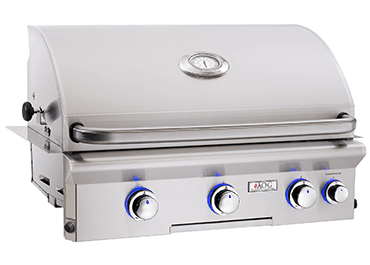 Premium American Outdoor Built-In Grill - 30NBL Model with 540 Sq. Inch Cooking Surface (30