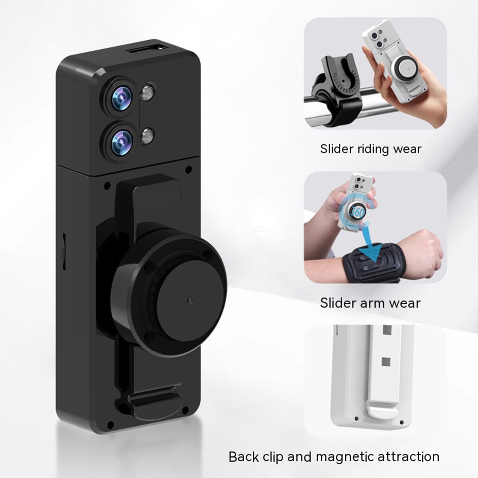 HD Body Camera with Night Vision - Waterproof Sports Video Recorder for Outdoor Activities, Police, Security & Cycling - Wide Angle Lens & Clear Recording