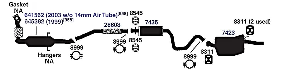 AP Exhaust Muffler 7423 - Durable Car Exhaust System for Smooth Rides