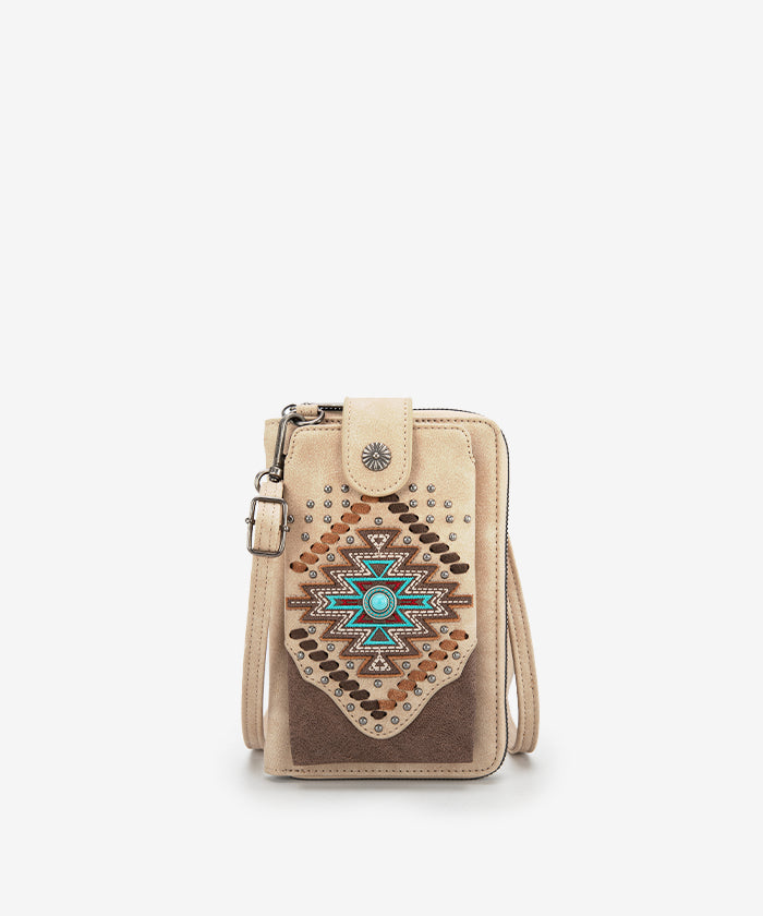 Montana West Aztec Concho Phone Case - Stylish & Protective Cover for iPhone & Android - Perfect for Travel, Work & Everyday Use