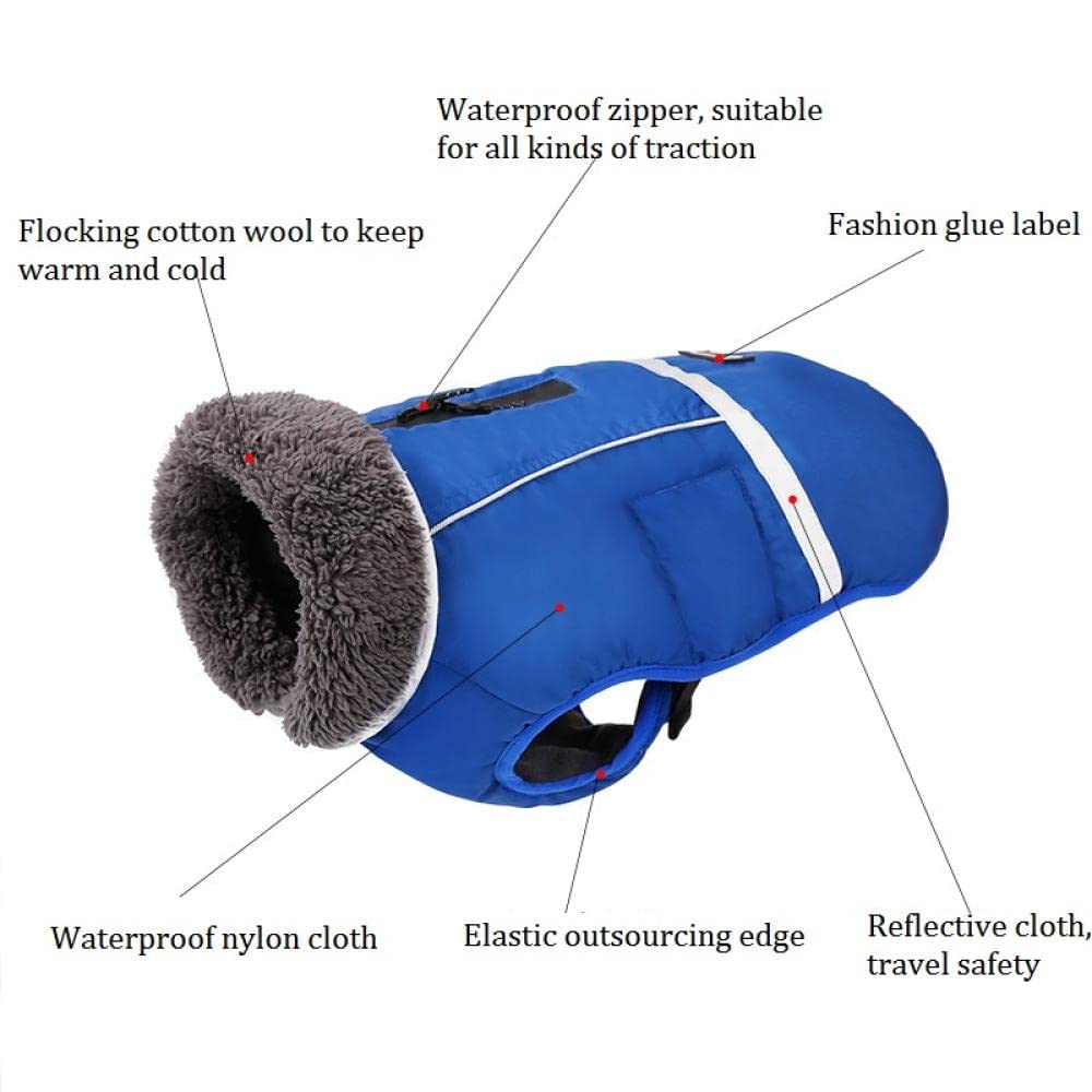 Waterproof & Windproof Reversible Dog Winter Coat - Warm & Cozy Cold Weather Vest for Small, Medium, Large Dogs with Furry Collar (Purple, XL) - Perfect for Outdoor Walks, Snow Play & Winter Adventures
