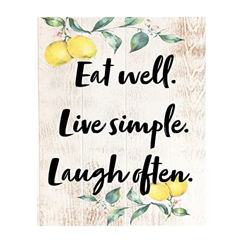 Rustic Lemon Kitchen Wall Decor - Farmhouse Style Wall Art for Kitchen & Bathroom - Perfect for Home, Apartment, and Office Decor