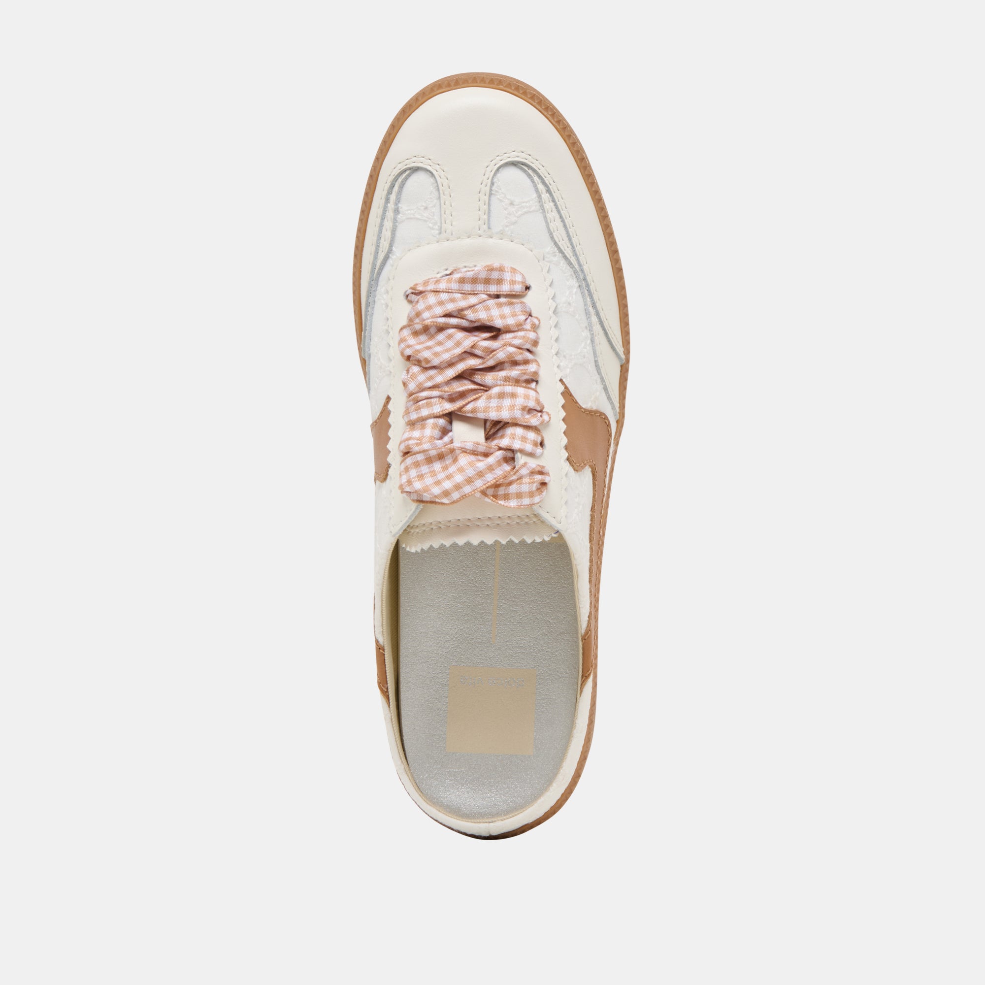 White & Pink Notice Slide Sneakers with Eyelet Design - Comfortable Casual Shoes for Women, Perfect for Walking, Running, and Everyday Wear