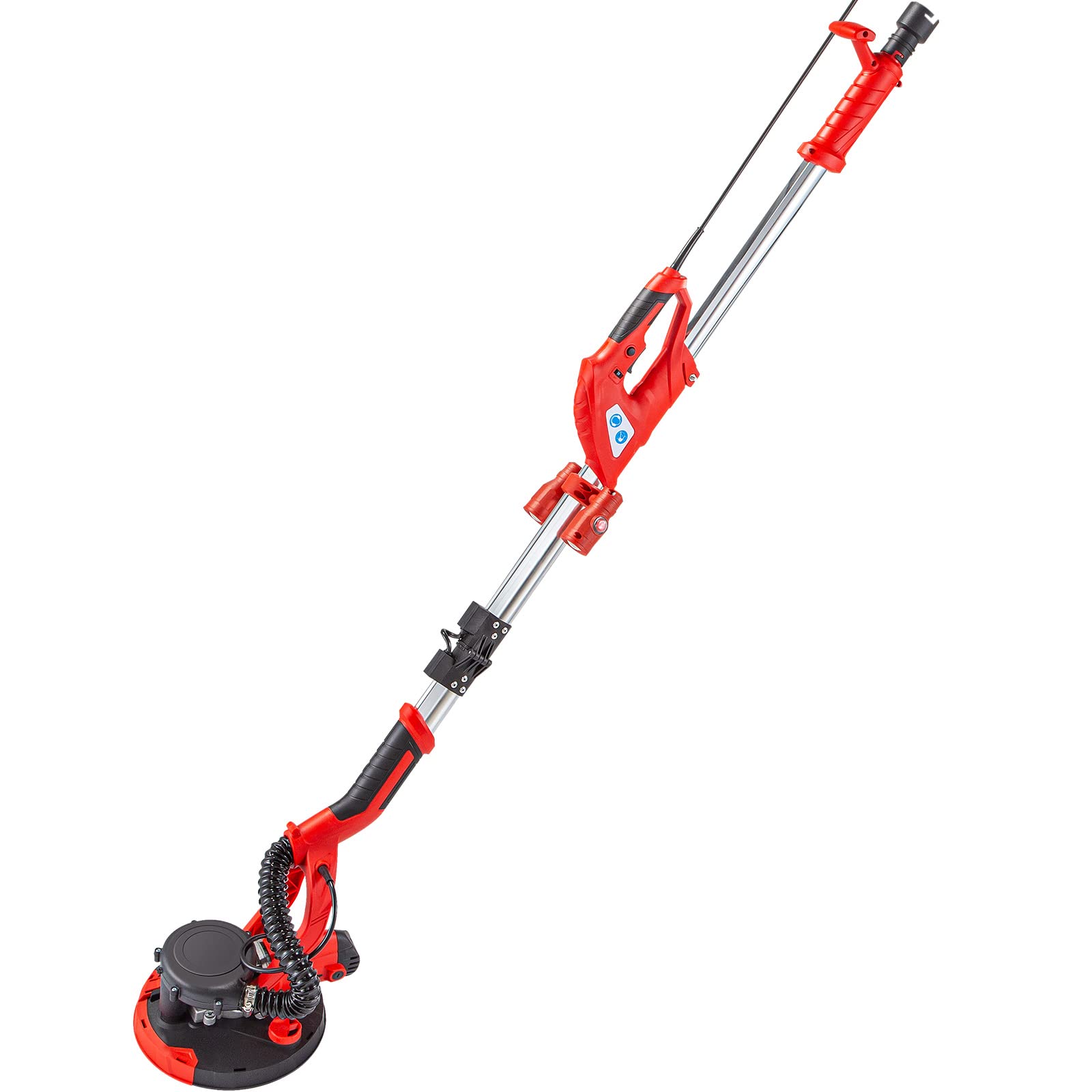 Mophorn 850W Electric Drywall Sander with Telescopic Handle, Variable Speed 800-1750RPM, LED Light & Vacuum Bag - 6 Sand Pads Included for Smooth Wall Finishing | Perfect for Home Renovation, Drywall Repair, and Professional Construction Projects