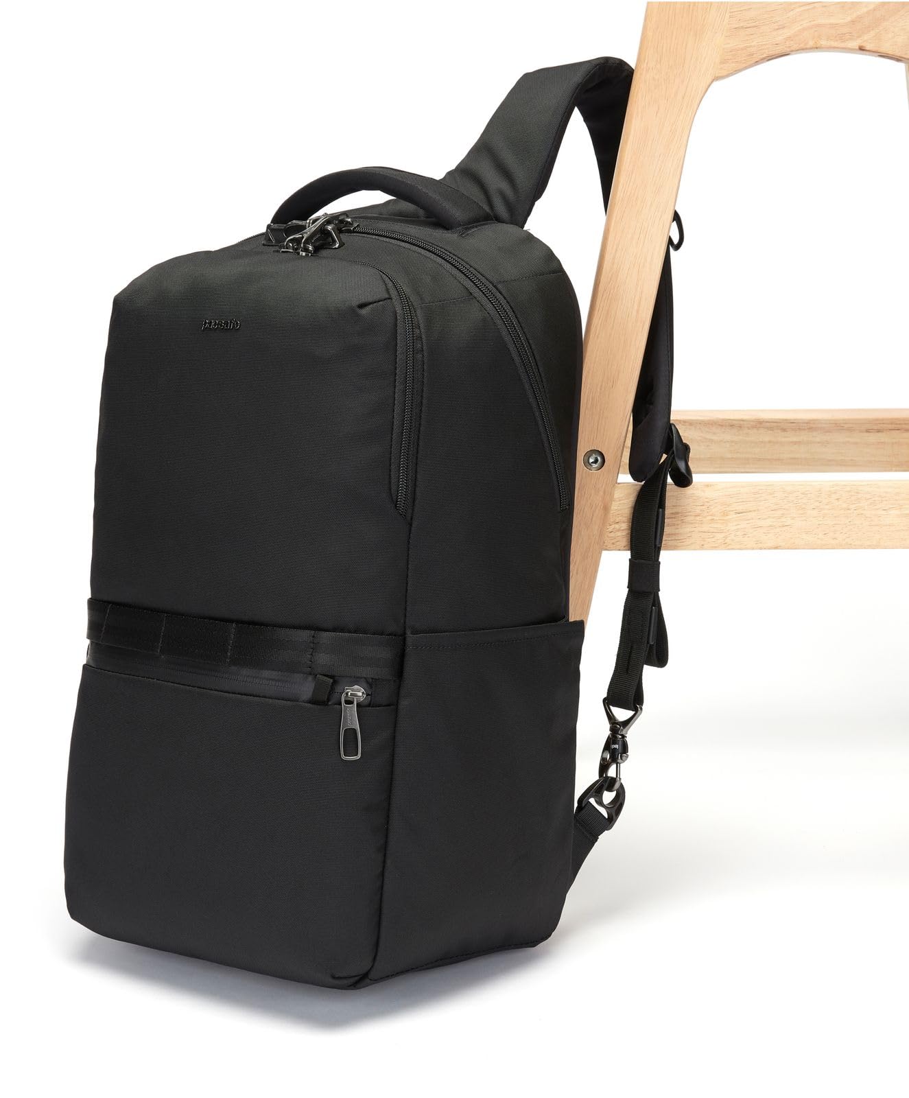 Pacsafe Metrosafe X 25L Anti-Theft Travel Backpack - Secure & Stylish Black Daypack for Commuting, Urban Exploration & Digital Nomads