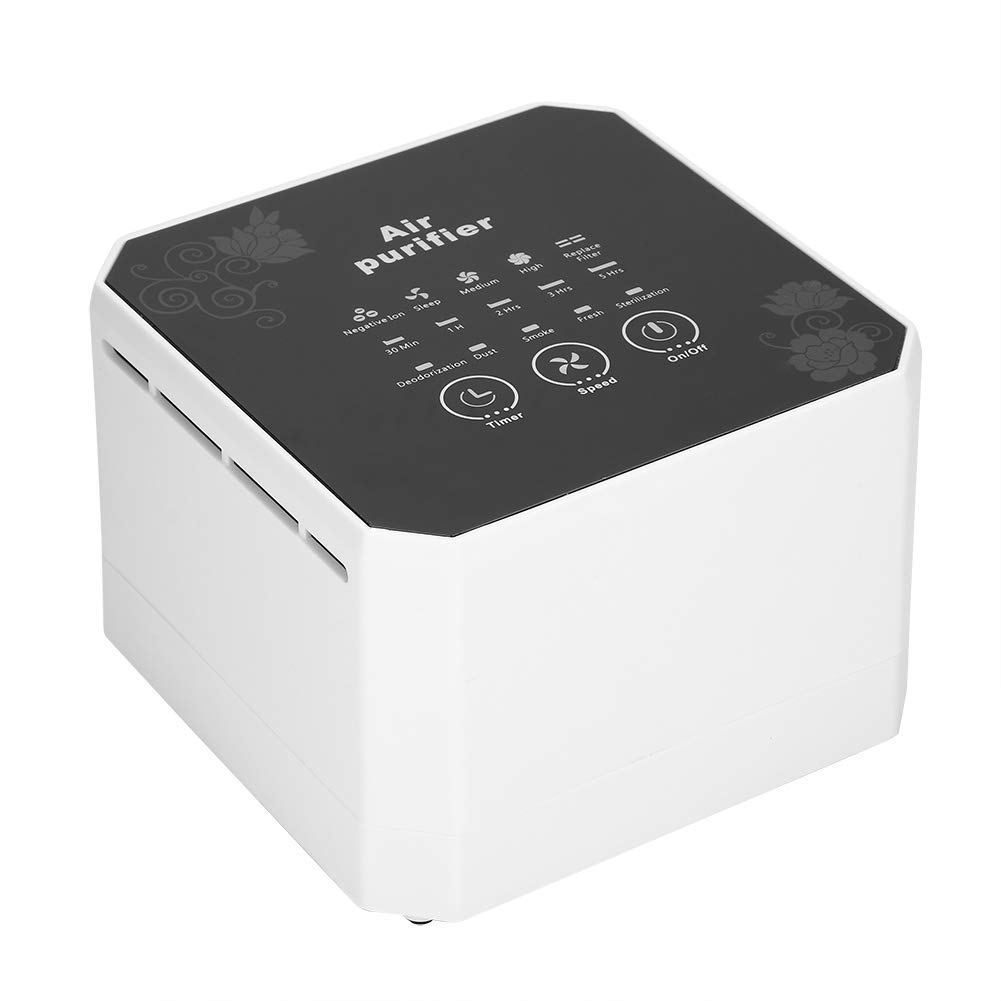 Mini Air Purifier for Home & Office - Portable HEPA Air Cleaner with Filter, Ultra Quiet Desktop Air Purifier for Bedroom, Car, Travel & Small Spaces