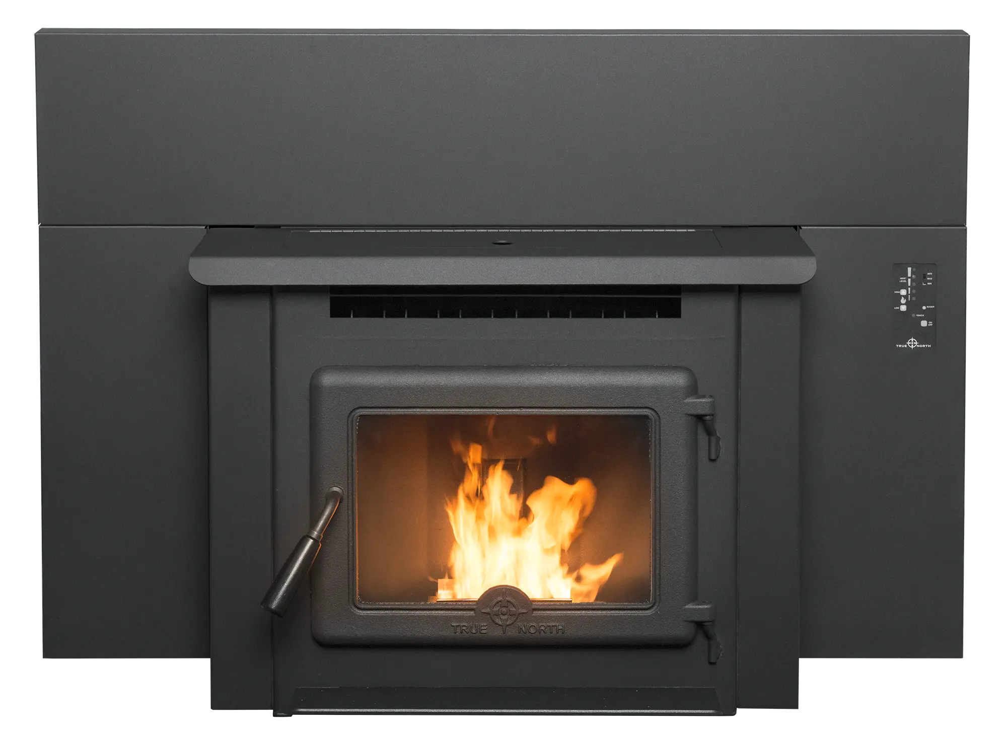 True North TN40 Pellet Fireplace Insert - Efficient & Eco-Friendly Heating Solution for Home, Cabin, or RV | Perfect for Winter Warmth & Cozy Ambiance