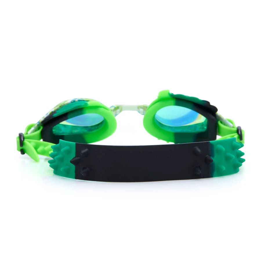 Bling2o Kids Swim Goggles - Anti-Fog UV Protection Swimming Goggles for Boys & Girls | Serpent Sea Snake Green Design | Perfect for Pool, Beach & Swimming Lessons