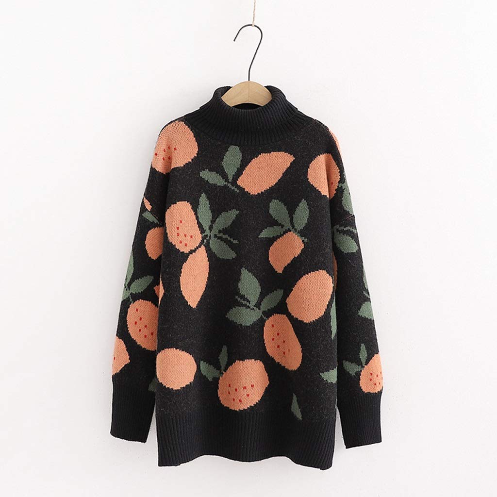HWYDZ Women's Casual Winter Warm Turtle Neck Sweater - Soft Oversized Pullover Knitwear, Cozy & Stylish for Fall & Winter (Color: C) | Perfect for Office, Date Night & Casual Outings