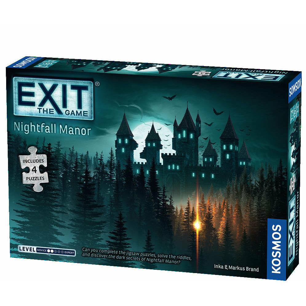 Exit: The Game - Nightfall Manor | Escape Room Puzzle & Jigsaw Board Game | Perfect for Family Game Nights & Team Building Activities