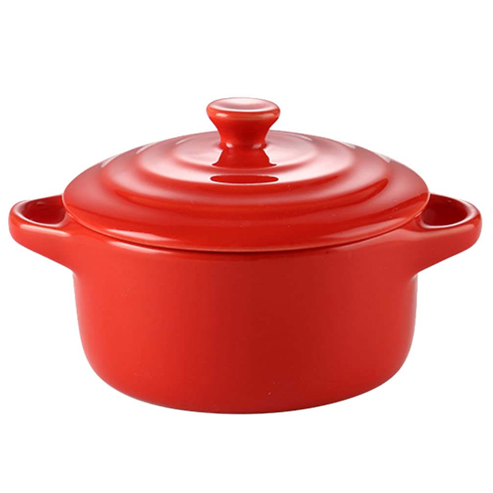 NUOBESTY 1pc Ceramic Soup Bowl with Lid - French Onion Soup Crock, Japanese Ramen Bowl, Steaming Cup for Cooking, Dessert & Vegetables - Perfect for Home Kitchen, Restaurants & Meal Prep