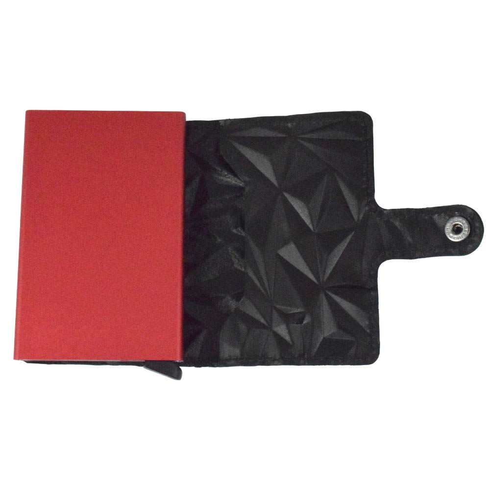 Secrid Miniwallet in Prism Black-Red - Slim RFID Blocking Wallet for Men & Women | Perfect for Travel, Everyday Use & Contactless Payment Protection