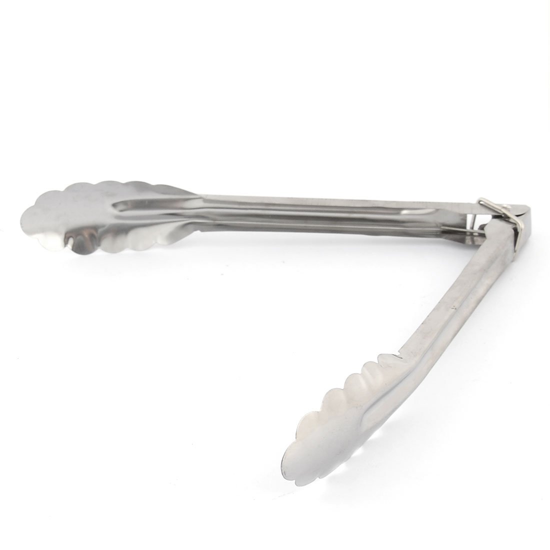 Stainless Steel Kitchen Tongs 9 Inches for Cooking, Grilling, BBQ, Buffet - Perfect for Serving Meat, Vegetables, Bread & More - Heavy Duty Food Clamp with Non-Slip Grip - Ideal for Restaurants & Home Use