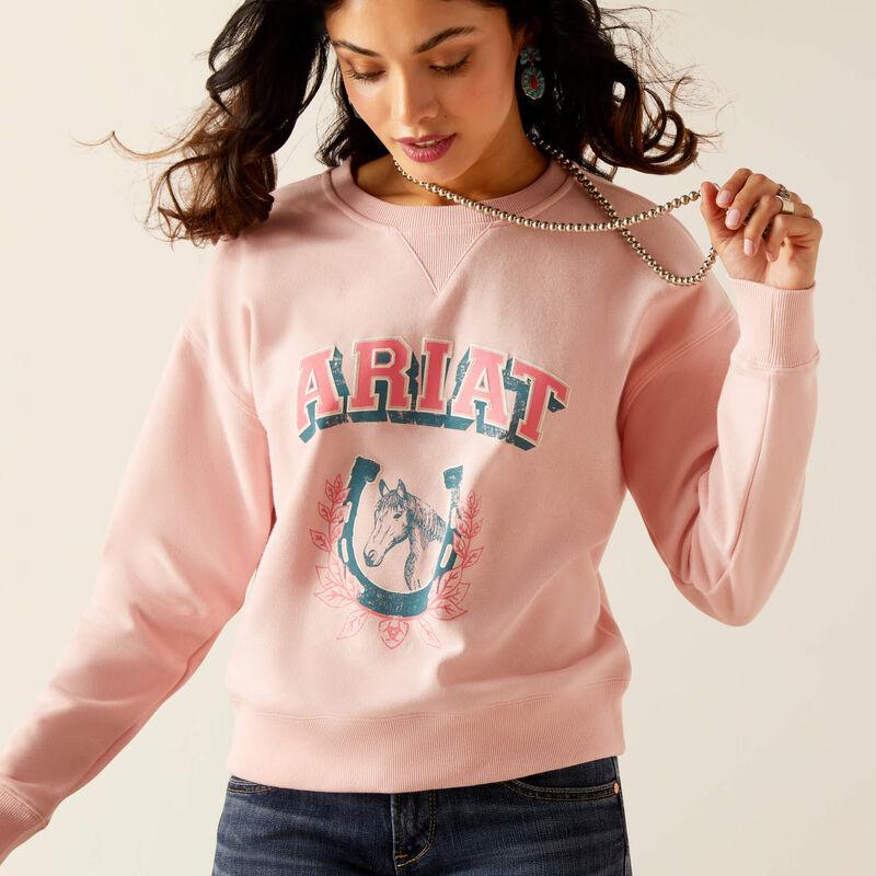 Blushing Rose Women's College Sweatshirt - Cozy Pullover for Campus, Dorm & Casual Wear | Trendy College Apparel for Students