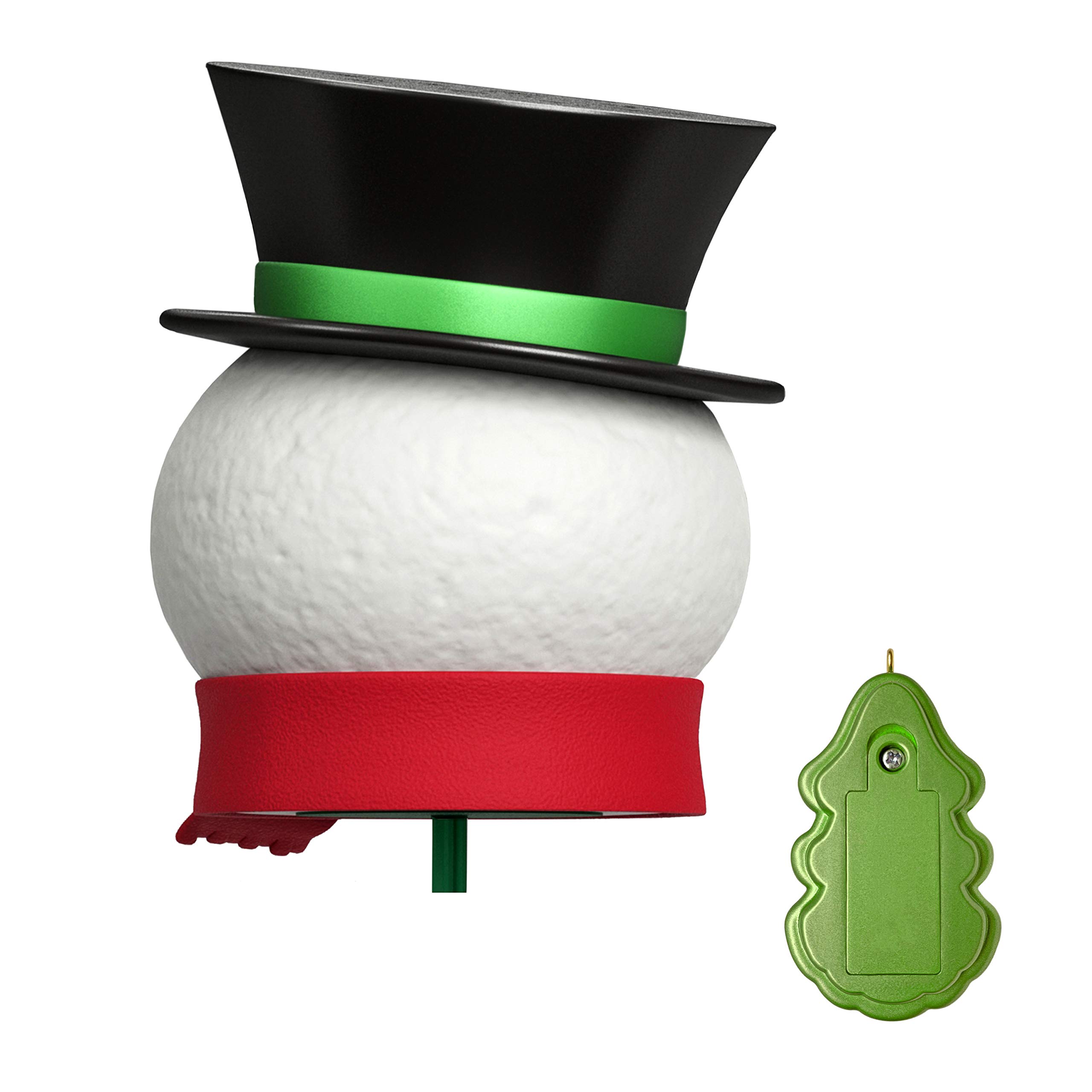 Hallmark Keepsake 2020 Countdown to Christmas Clock - Snowman Tree Topper Projector with LED Lights (0001QFM3381) | Festive Holiday Decor for Christmas Trees & Home Decorations
