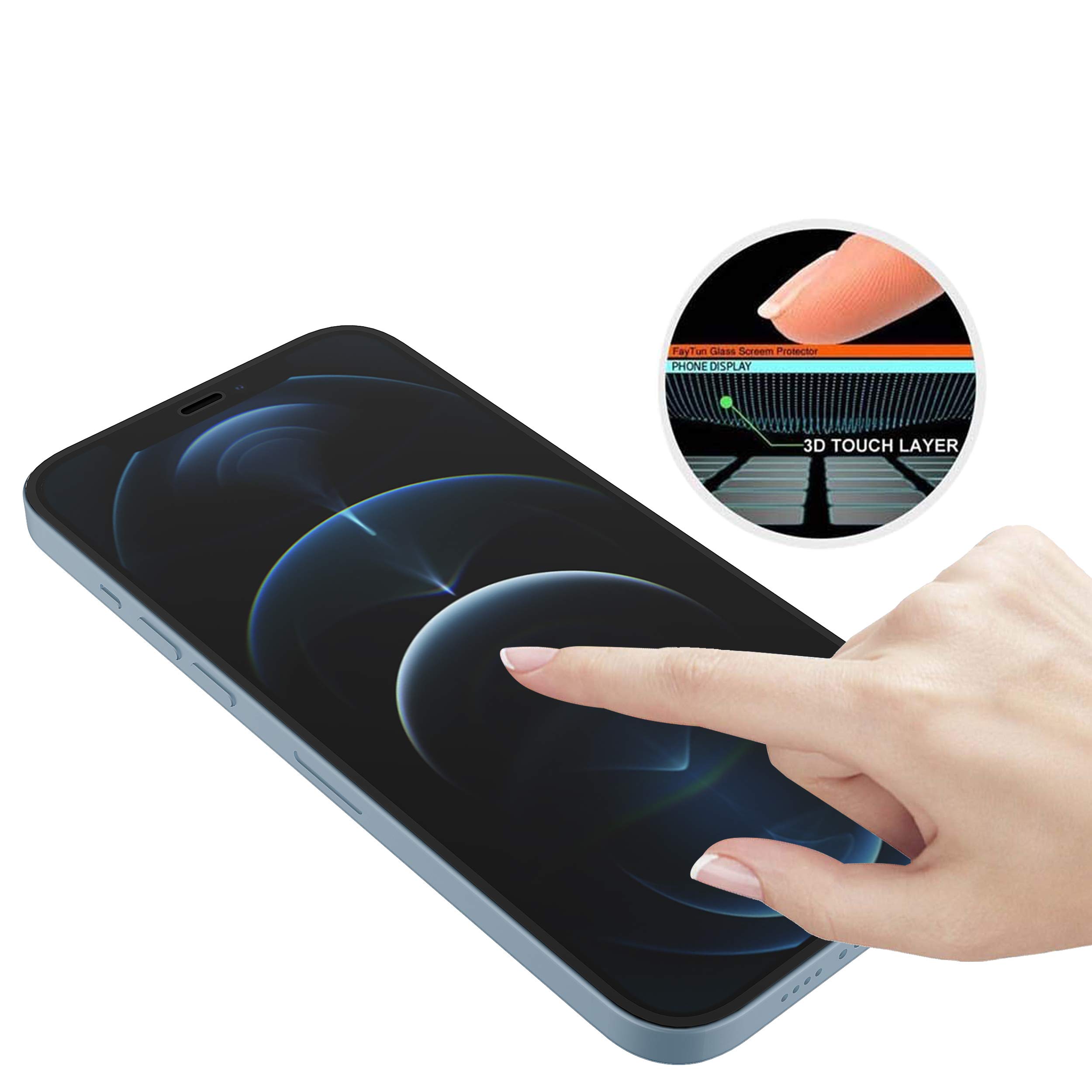 Rosebono 2-Pack Tempered Glass Screen Protector for iPhone 12 Pro Max (6.7 Inch) - Edge to Edge Full Coverage, Ultra Clear, Anti-Scratch & Bubble-Free - Perfect for Daily Use, Gaming & Outdoor Activities