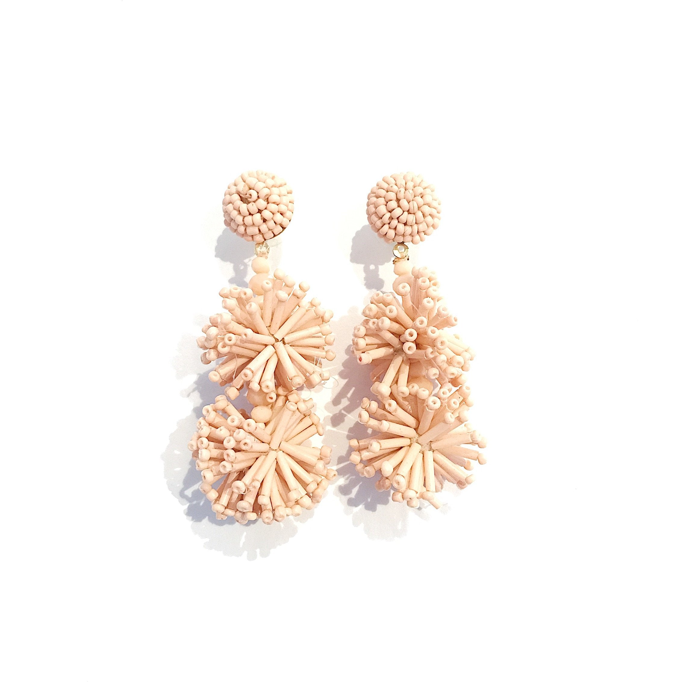 Alannah Peach Earrings - Dainty & Elegant Stud Earrings for Women - Perfect for Everyday Wear, Office & Date Night