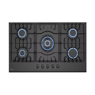 Empava 30-Inch 5-Burner Built-In Gas Cooktop in Black (30GC26) - Perfect for Modern Kitchens, Home Cooking & Professional Chefs