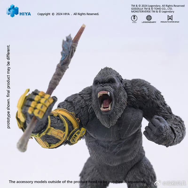 Pre-Order Hiya 6-Inch 16cm Godzilla vs Kong The New Empire Kong B.E.A.S.T. Glove Version Action Figure - Highly Detailed Collectible for Movie Fans & Display