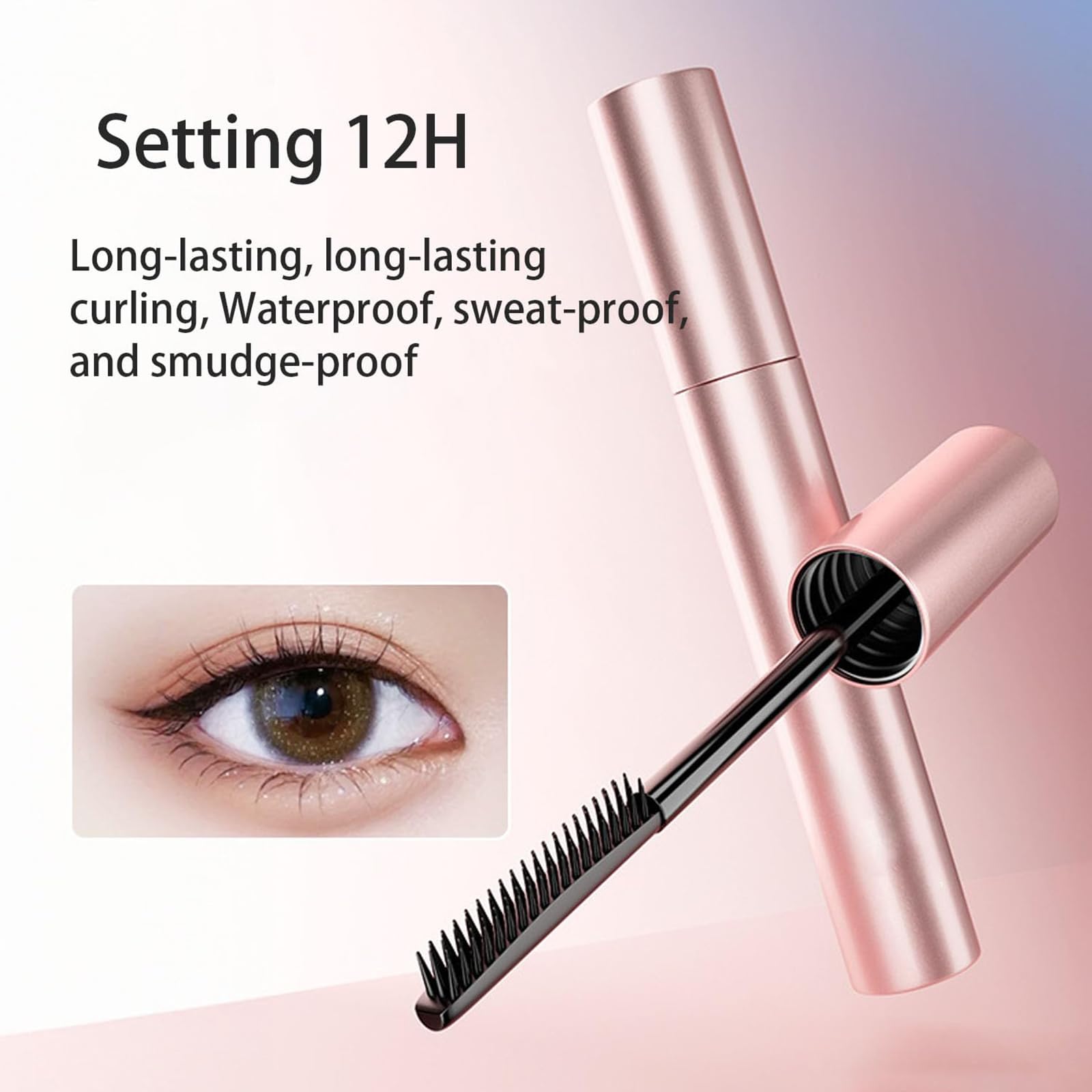 Relaxrich Black & Brown Tubing Mascara Duo - Waterproof, Sweatproof, Long Lasting Lengthening & Curling Mascara for Volume Without Clumping (3.5g x2) - Perfect for Daily Wear, Gym, Swimming & Special Occasions