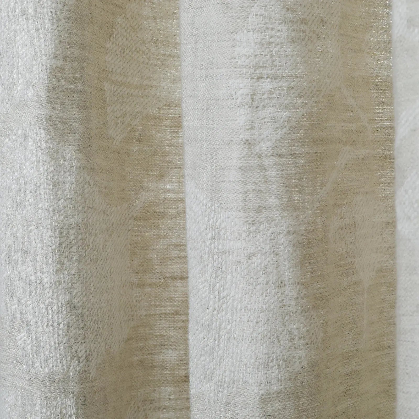 Luxury 100% Linen Jacquard Pleated Curtains - Blackout Drapes for Living Room, Bedroom & Dining Room - Elegant Home Decor for Windows