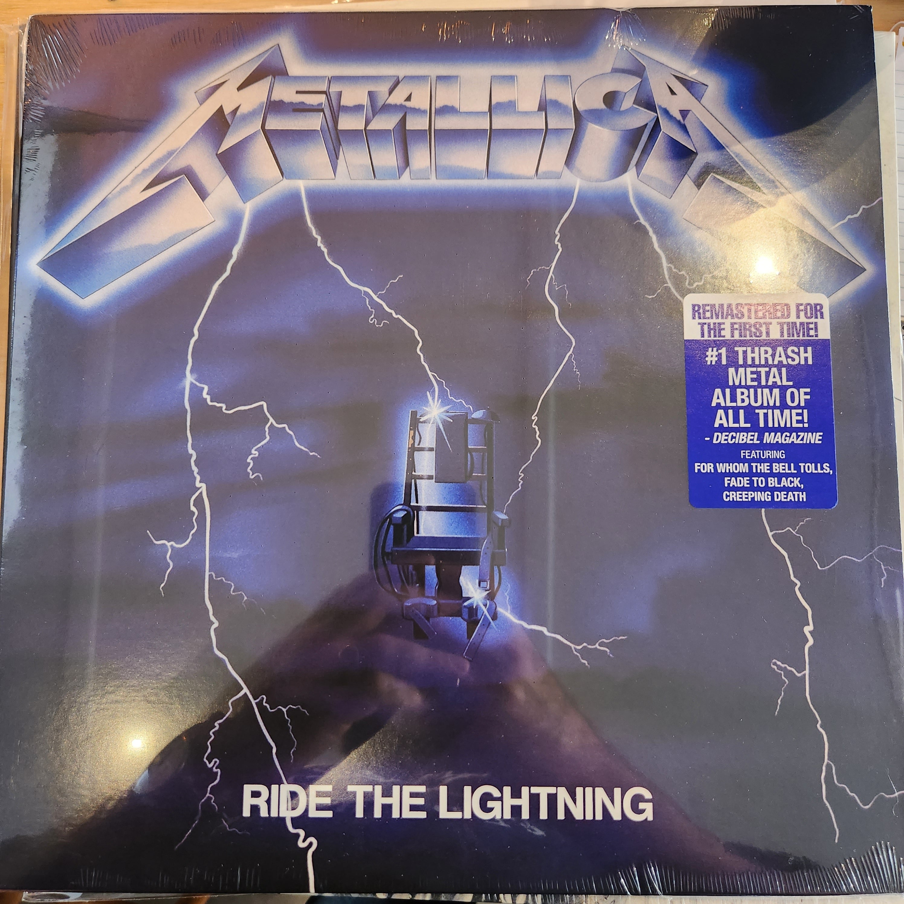 Metallica Ride the Lightning Vinyl LP Record - Heavy Metal Music Album for Collectors & Audiophiles - Perfect for Home Listening, Gifts & Music Collections
