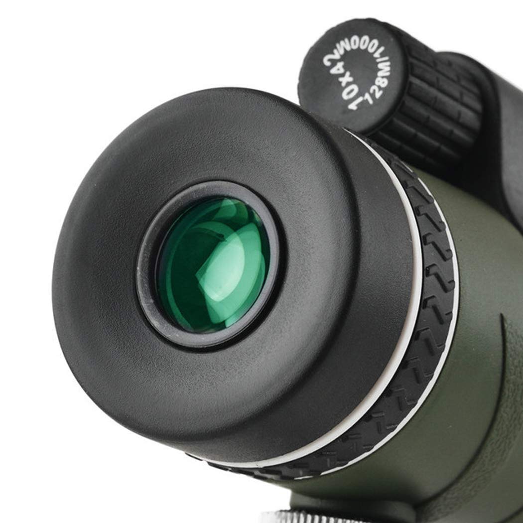 10X42 High Power HD Compact Waterproof Monocular Telescope - Fully Multi-Coated Optical Glass Lens, Smartphone Adapter & Tripod Compatible for Bird Watching, Hunting, Hiking & Outdoor Adventures