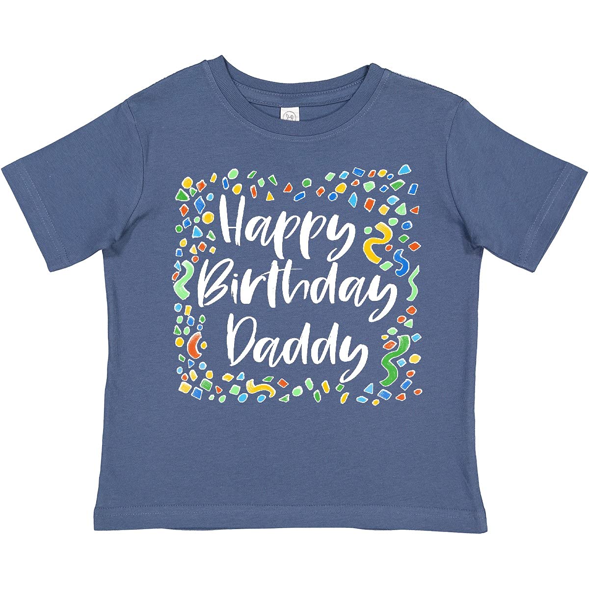Happy Birthday Daddy Toddler T-Shirt | Cute Kids Graphic Tee for Birthday Parties & Father's Day | Soft Cotton Toddler Boy Outfit