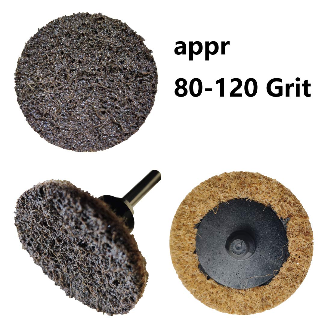 2-Inch Sanding Discs 50-Pack with 1/4