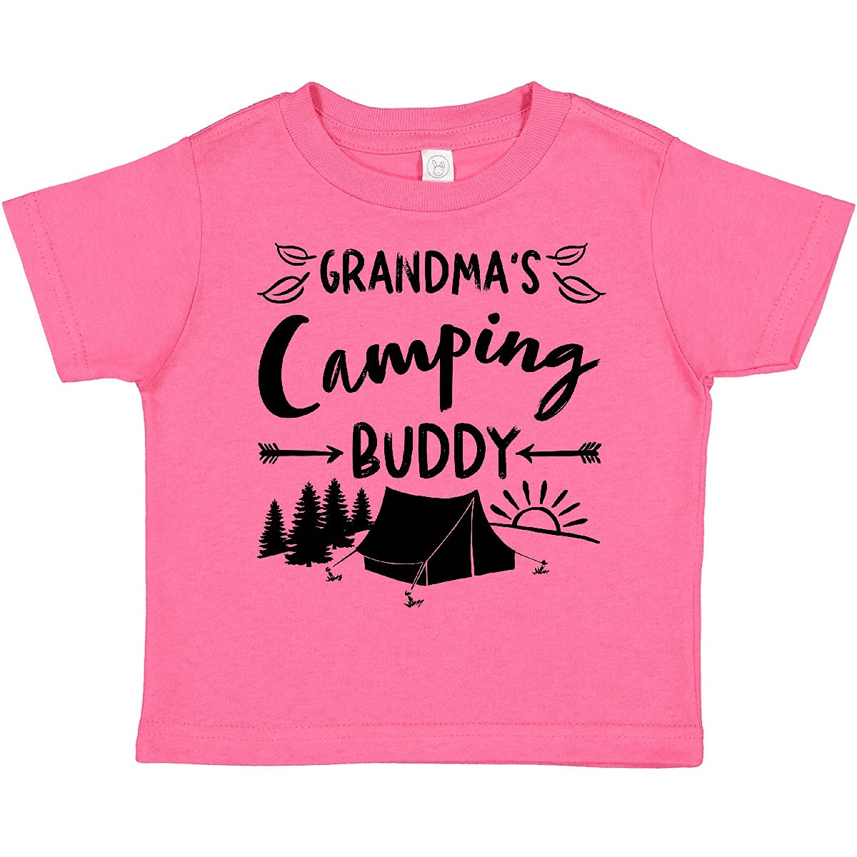 Grandma's Camping Buddy Toddler T-Shirt - Cute Kids Camping Graphic Tee for Outdoor Adventures & Family Trips