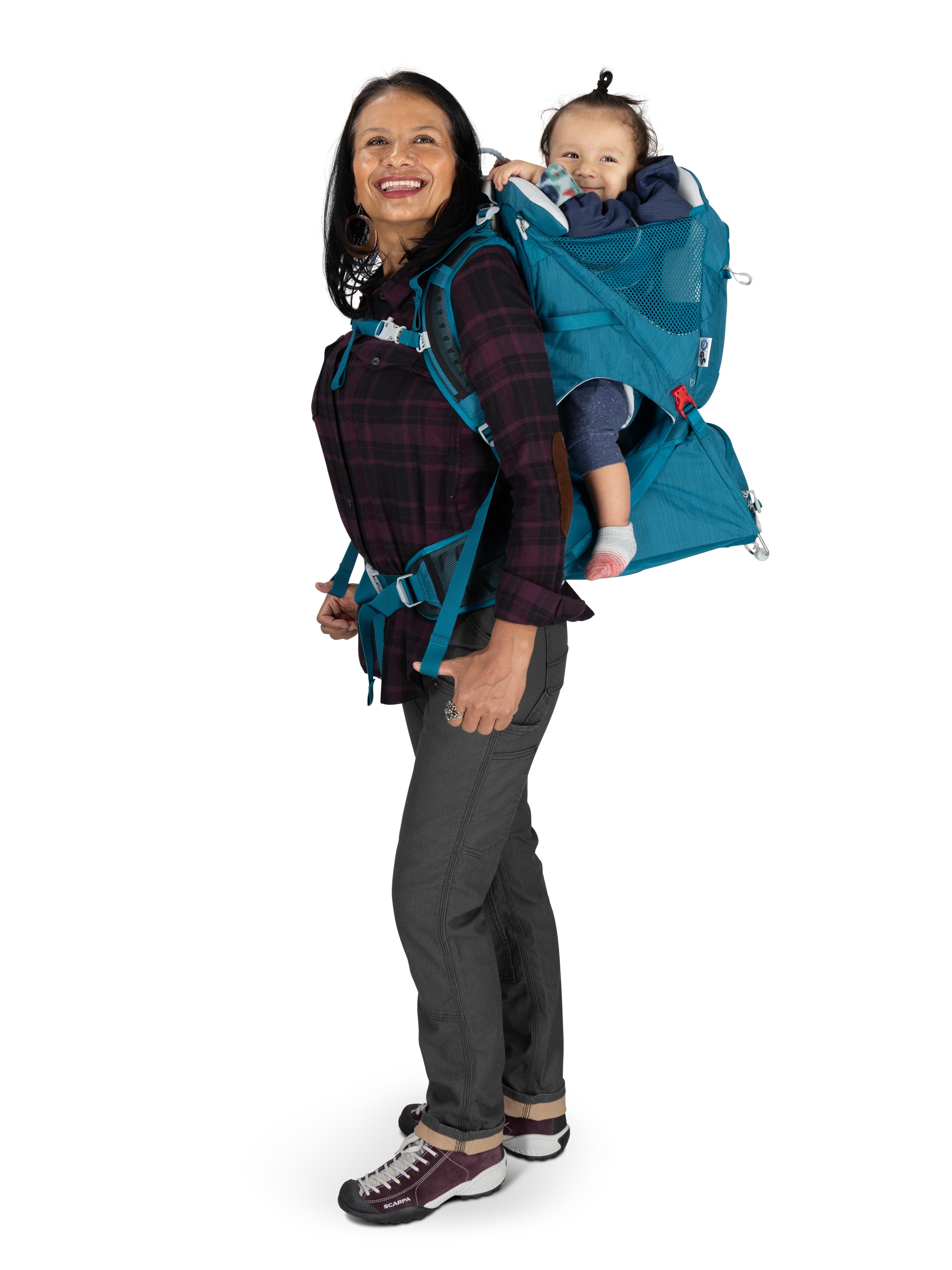 Osprey Poco SLT Child Carrier Backpack - Lightweight Hiking Baby Carrier for Outdoor Adventures, Travel & Camping - Ergonomic Design for Parents & Comfort for Kids