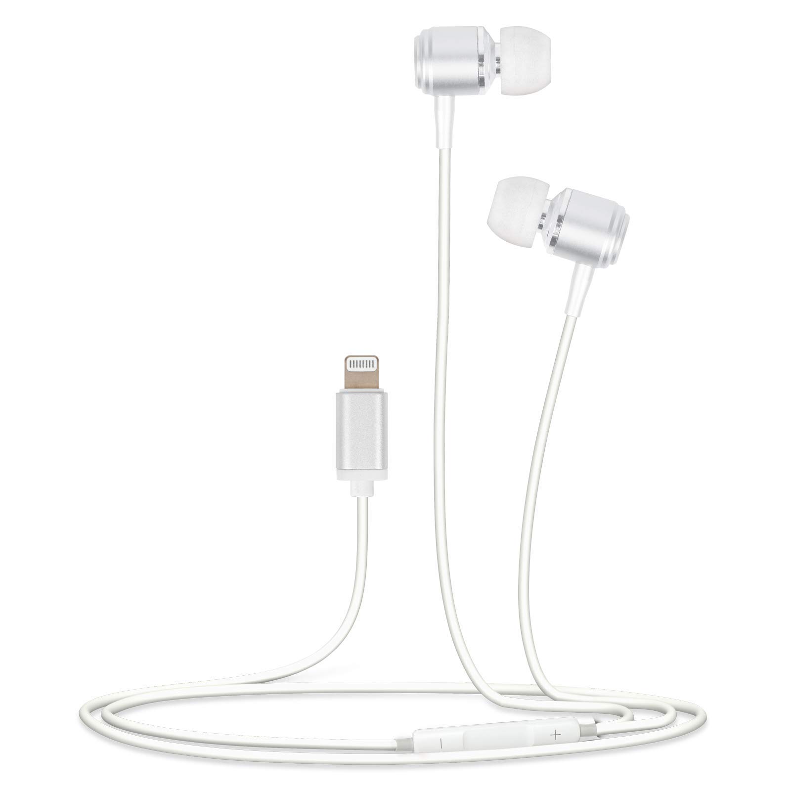 Helix Ethaudlt Lightning Earbuds White - Wireless Bluetooth Earbuds with Noise Cancellation for iPhone, Perfect for Workouts, Commuting & Travel