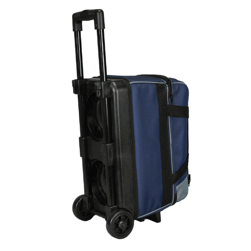 ELITE Basic Double Roller Navy/Grey Bowling Bag for Men & Women - Durable Bowling Accessories for League Play, Practice & Travel