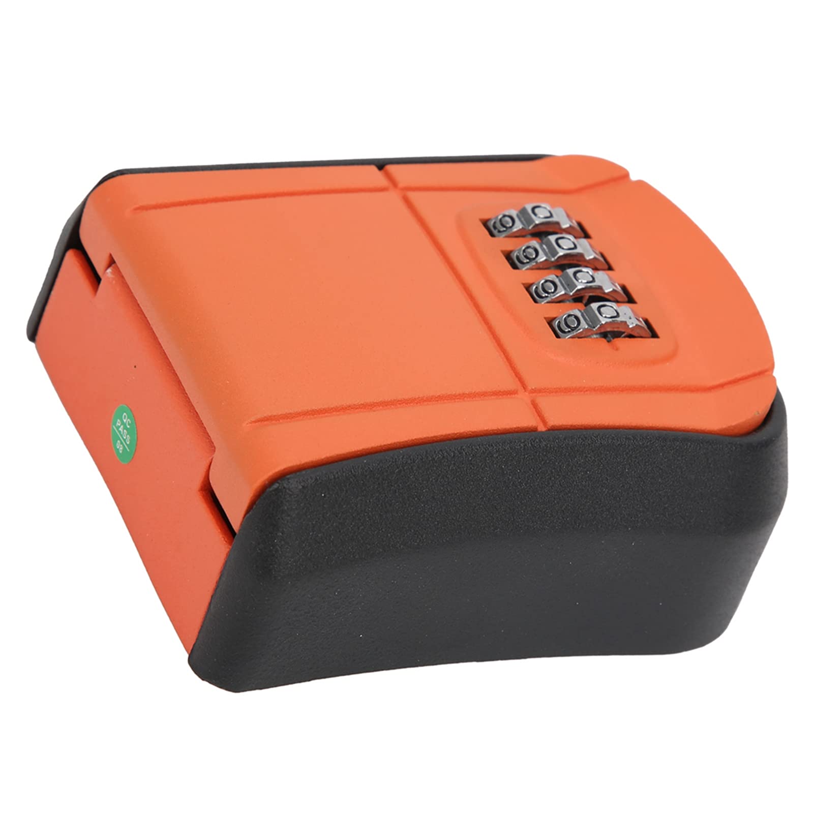 FTVOGUE Outdoor Wall Mounted Key Lock Box - Heavy Duty Metal Security Safe with Combination Code for Home, Garage & Garden - Anti-Theft Key Storage Solution for Spare Keys, Tools & Valuables - Perfect for Vacation Homes, Rentals & Emergency Access [Orange]