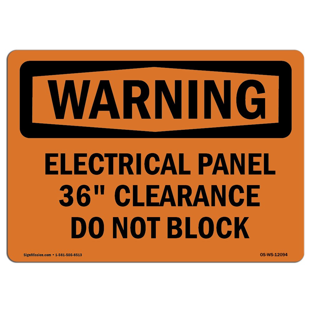 OSHA Warning Sign - Electrical Panel 36