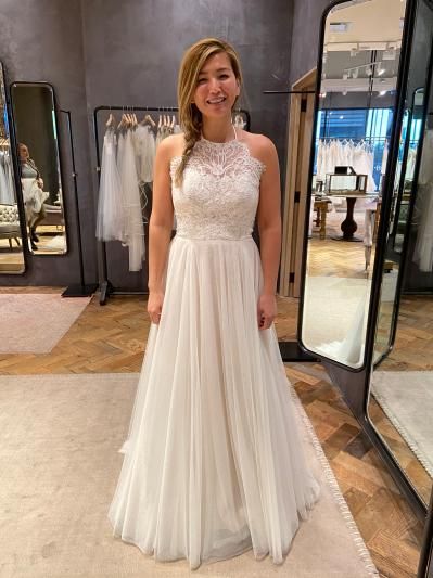 BHLDN Wtoo by Watters Claremore Wedding Gown - Elegant Lace Bridal Dress for Beach, Garden & Formal Ceremonies