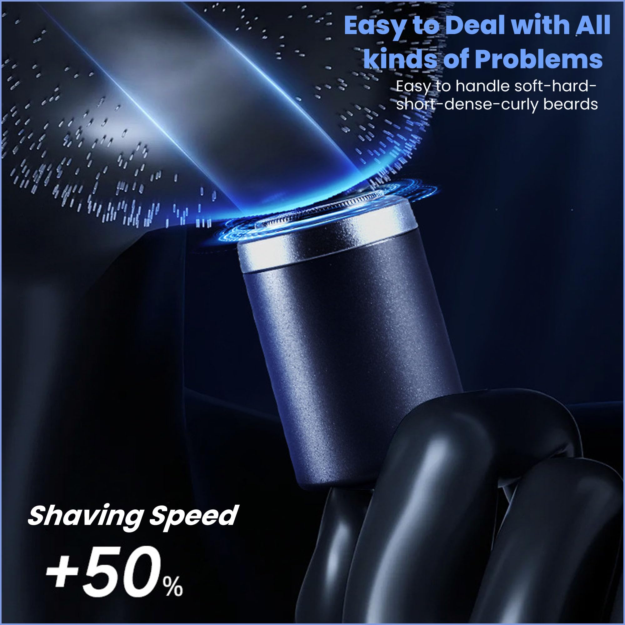 Rechargeable Electric Shaver for Men - Mini Portable Waterproof Wet/Dry Shaving Razor - Travel & Daily Grooming Essential - Perfect for Home, Office & On-The-Go Use