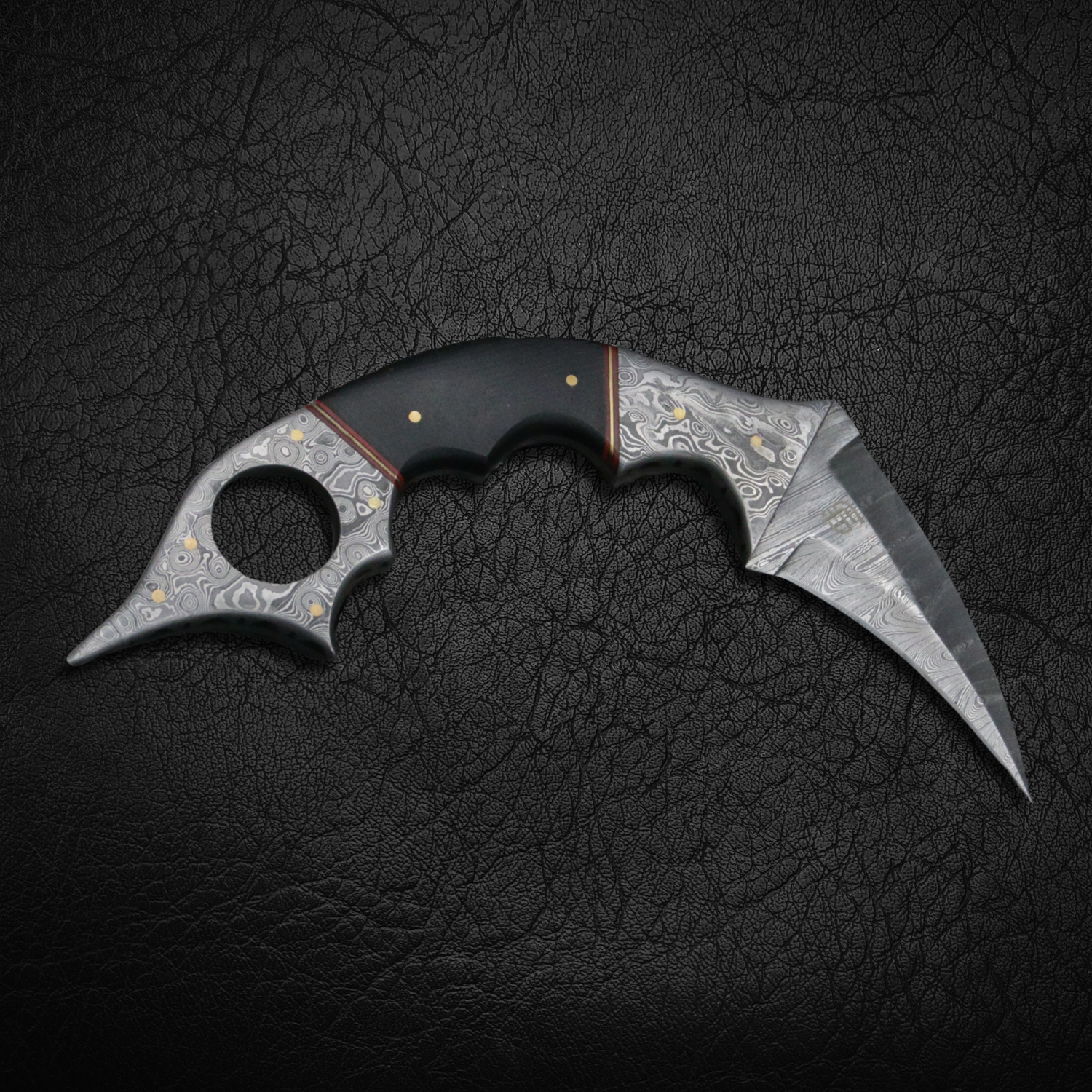 Premium Dragon's Claw Damascus Steel Karambit Knife - Handcrafted Tactical Folding Knife for Outdoor Survival, Camping & Self Defense | Sharp Durable Blade with Ergonomic Handle