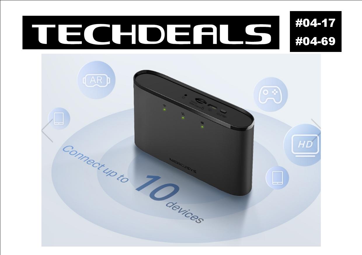Mercusys MT110 4G LTE Portable WiFi Hotspot Router - High Speed Wireless Internet for Travel, Remote Work & Outdoor Activities